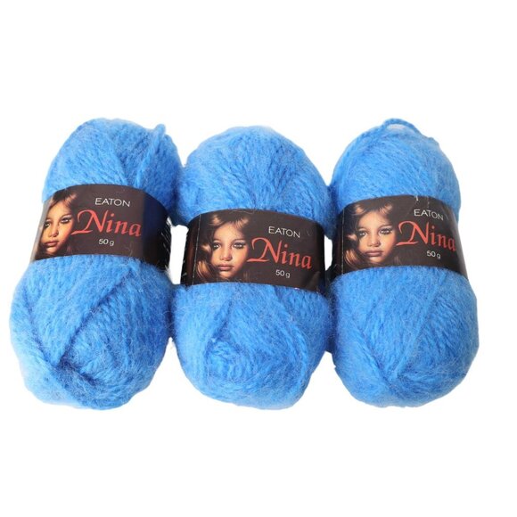 Vintage Acrylic & Wool Shetland Style Chunky Yarn Bundle Yarn Destash Acrylic - Picture 8 of 9